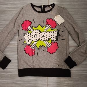 NEW Silvian Heach Kids Sweatshirt w zipper back